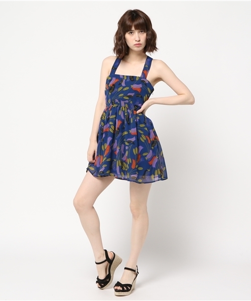 SLY(スライ)の「KIELO FLOWER OP(ワンピース・レディース・ネイビー/レッド/ダークグリーン・1/2)」の16枚目の写真