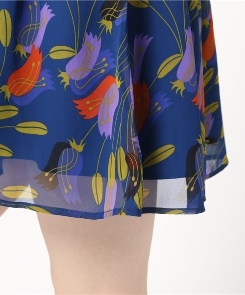 SLY(スライ)の「KIELO FLOWER OP(ワンピース・レディース・ネイビー/レッド/ダークグリーン・1/2)」の7枚目の写真