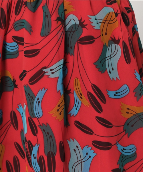 SLY(スライ)の「KIELO FLOWER OP(ワンピース・レディース・ネイビー/レッド/ダークグリーン・1/2)」の12枚目の写真