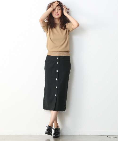 Abahouse Devinette(ドゥヴィネット)の「C/Pウォッシャブル(ニット/セーター・レディース・ベージュ/カーキ/ブラック/ホワイト/チャコールグレー・FREE)」の12枚目の写真