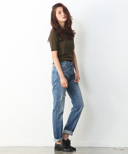 Abahouse Devinette(ドゥヴィネット)の「C/Pウォッシャブル(ニット/セーター・レディース・ベージュ/カーキ/ブラック/ホワイト/チャコールグレー・FREE)」の13枚目の写真