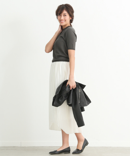 Abahouse Devinette(ドゥヴィネット)の「C/Pウォッシャブル(ニット/セーター・レディース・ベージュ/カーキ/ブラック/ホワイト/チャコールグレー・FREE)」の15枚目の写真