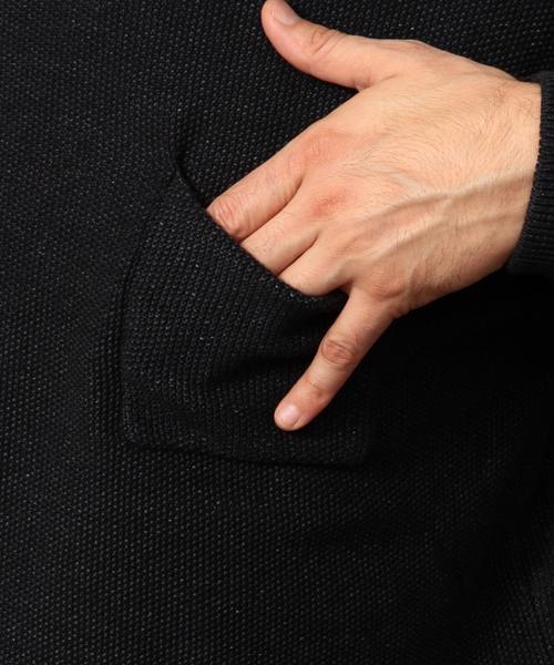BEAUTY&YOUTH UNITED ARROWS（ビューティーアンドユースユナイテッドアローズ）の「BY ∴ アイスウォッシュ コットンピケ ニット◆（ニット/セーター・メンズ・ブラック/ネイビー/レンガ・SMALL/MEDIUM/LARGE/X-LARGE）」の18枚目の写真