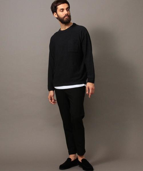 BEAUTY&YOUTH UNITED ARROWS（ビューティーアンドユースユナイテッドアローズ）の「BY ∴ アイスウォッシュ コットンピケ ニット◆（ニット/セーター・メンズ・ブラック/ネイビー/レンガ・SMALL/MEDIUM/LARGE/X-LARGE）」の12枚目の写真