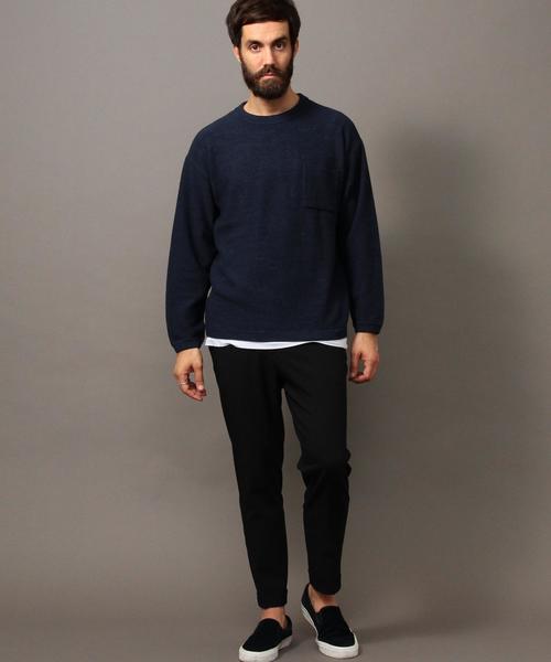 BEAUTY&YOUTH UNITED ARROWS（ビューティーアンドユースユナイテッドアローズ）の「BY ∴ アイスウォッシュ コットンピケ ニット◆（ニット/セーター・メンズ・ブラック/ネイビー/レンガ・SMALL/MEDIUM/LARGE/X-LARGE）」の15枚目の写真