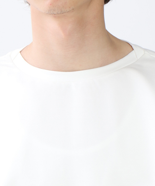 ABAHOUSE(アバハウス)の「9分丈ポンチ無地Tシャツ(Tシャツ/カットソー・メンズ・カーキ/オフホワイト・46/48/44)」の9枚目の写真