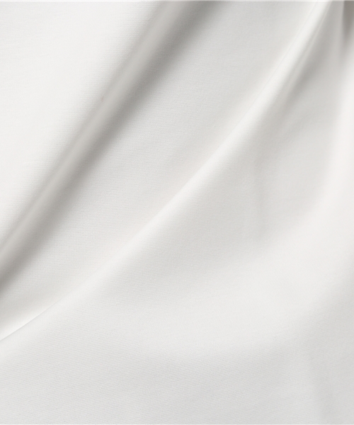 ABAHOUSE(アバハウス)の「9分丈ポンチ無地Tシャツ(Tシャツ/カットソー・メンズ・カーキ/オフホワイト・46/48/44)」の3枚目の写真