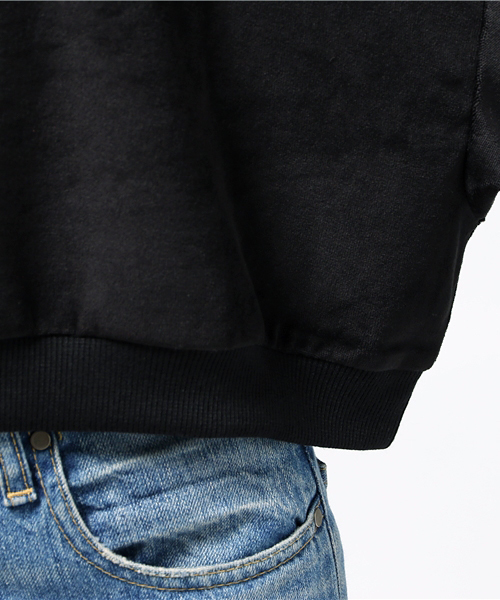 WEGO(ウィゴー)の「WEGO/ベロアボリュームスリーブプルオーバー(スウェット・レディース・ピンク/ダークグリーン/ブラック・FREE)」の10枚目の写真