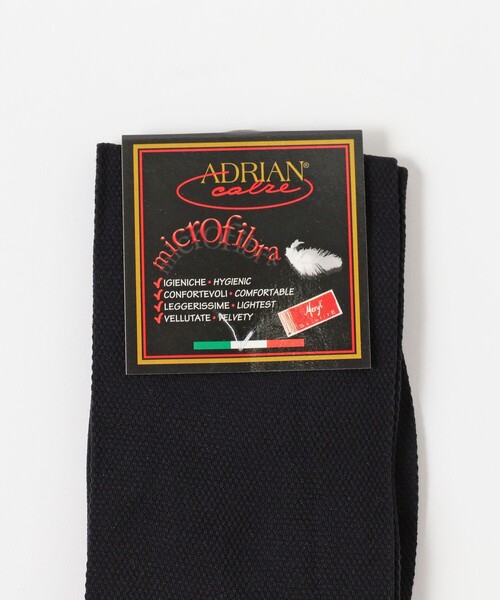 BEAMS F（ビームスエフ）の「ADRIAN / マイクロファイバー ピケ織りホーズ（ソックス/靴下・メンズ・グレー/ネイビー/ブラウン/ブラック・ONE SIZE）」の5枚目の写真
