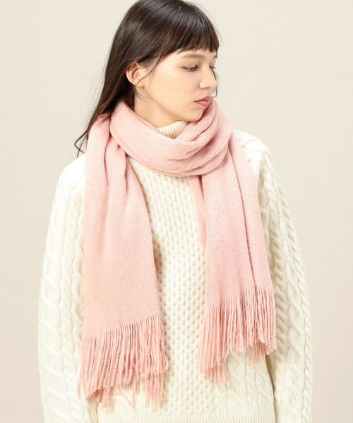 BEAUTY&YOUTH UNITED ARROWS（ビューティーアンドユースユナイテッドアローズ）の「BY アクリルソリッドマフラー◆（マフラー・レディース・オフホワイト/ライトグレー/ライトピンク/ネイビー/ライトブルー・FREE）」の5枚目の写真