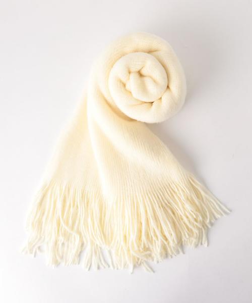 BEAUTY&YOUTH UNITED ARROWS（ビューティーアンドユースユナイテッドアローズ）の「BY アクリルソリッドマフラー◆（マフラー・レディース・オフホワイト/ライトグレー/ライトピンク/ネイビー/ライトブルー・FREE）」の2枚目の写真