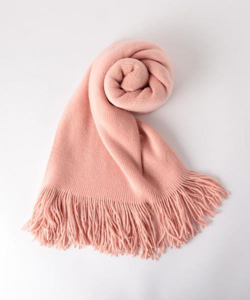 BEAUTY&YOUTH UNITED ARROWS（ビューティーアンドユースユナイテッドアローズ）の「BY アクリルソリッドマフラー◆（マフラー・レディース・オフホワイト/ライトグレー/ライトピンク/ネイビー/ライトブルー・FREE）」の6枚目の写真