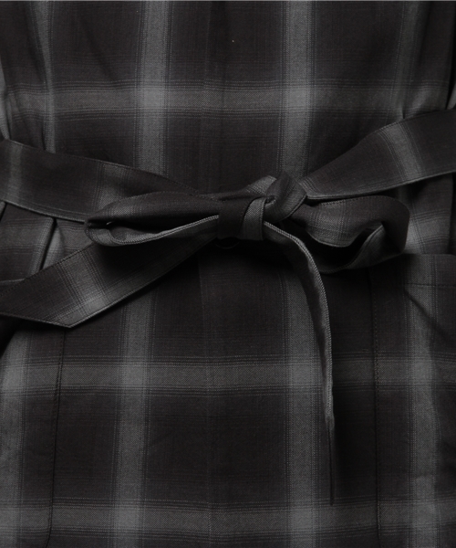 SHIPS JET BLUE(シップスジェットブルー)の「SHIPS JET BLUE: オンブレチェック シャツガウン(シャツ/ブラウス・メンズ・レッド/ブラック・SMALL/LARGE/MEDIUM)」の8枚目の写真