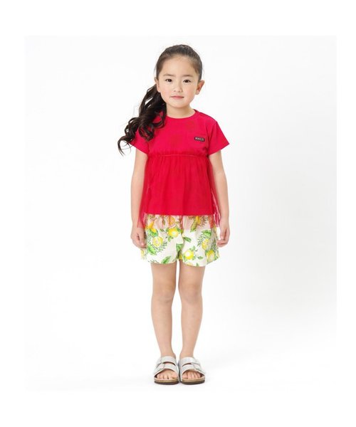 BREEZE（ブリーズ）の「リゾート柄ショートパンツ（その他パンツ・キッズ・キナリ/ネイビー・95/90/140/110/130/100/120/80）」の4枚目の写真