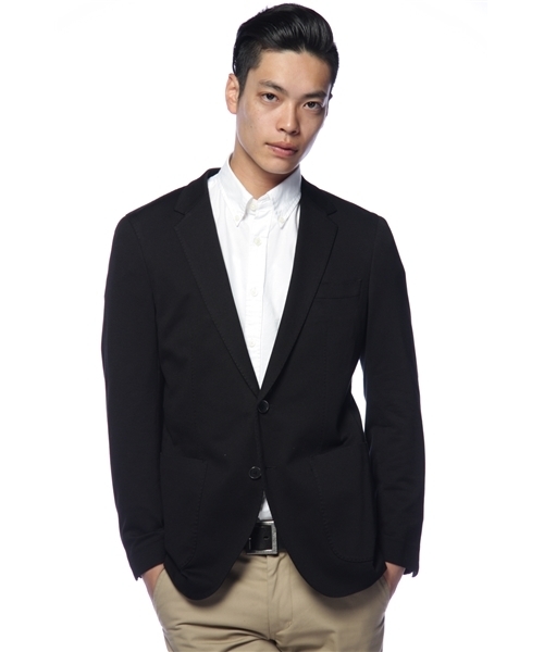 green label relaxing（グリーンレーベルリラクシング）の「COOL MAX CUT NT PP ジャケット（テーラードジャケット・メンズ・ブラック/ネイビー・SMALL/MEDIUM/LARGE/X-LARGE）」の2枚目の写真