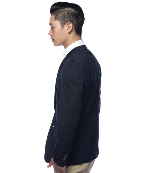 green label relaxing（グリーンレーベルリラクシング）の「COOL MAX CUT NT PP ジャケット（テーラードジャケット・メンズ・ブラック/ネイビー・SMALL/MEDIUM/LARGE/X-LARGE）」の3枚目の写真