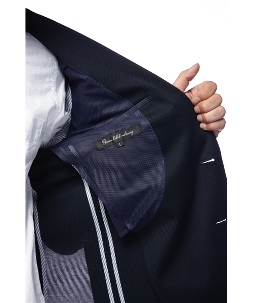 green label relaxing（グリーンレーベルリラクシング）の「COOL MAX CUT NT PP ジャケット（テーラードジャケット・メンズ・ブラック/ネイビー・SMALL/MEDIUM/LARGE/X-LARGE）」の9枚目の写真