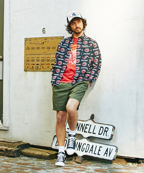 HYSTERIC GLAMOUR（ヒステリックグラマー）の「2タックミリタリーショーツ（カーゴパンツ・メンズ・カーキ/グリーン系カモフラージュ/ブラック・SMALL/MEDIUM/LARGE）」の5枚目の写真