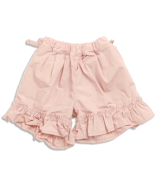 apres les cours(アプレレクール)の「裾フリルショートパンツ 4分丈(その他パンツ・キッズ・キャメル/ピンク・90/110/130/100/120/80)」の4枚目の写真
