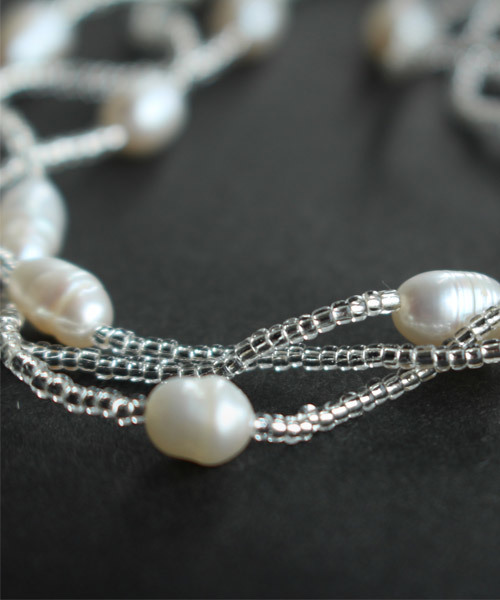 antiqua（アンティカ）の「淡水パールネックレス（ネックレス・レディース・オフホワイト・FREE）」の4枚目の写真