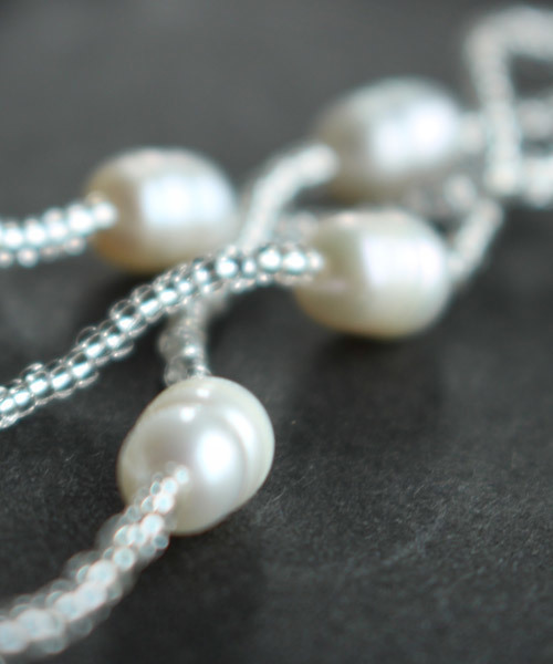 antiqua（アンティカ）の「淡水パールネックレス（ネックレス・レディース・オフホワイト・FREE）」の5枚目の写真