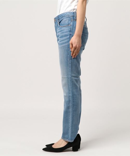 Moname(モナーム)の「■Moname ボーイズスリム デニムパンツ CHARLOTTE(シャルロット)/41172003(デニムパンツ・レディース・サックスブルー/ライトブルー・23inch/24inch/25inch/26inch)」の3枚目の写真