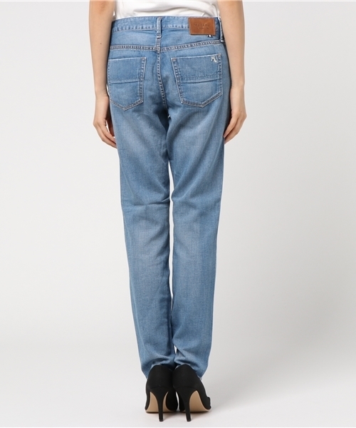 Moname(モナーム)の「■Moname ボーイズスリム デニムパンツ CHARLOTTE(シャルロット)/41172003(デニムパンツ・レディース・サックスブルー/ライトブルー・23inch/24inch/25inch/26inch)」の5枚目の写真