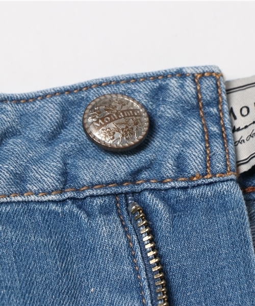 Moname(モナーム)の「■Moname ボーイズスリム デニムパンツ CHARLOTTE(シャルロット)/41172003(デニムパンツ・レディース・サックスブルー/ライトブルー・23inch/24inch/25inch/26inch)」の11枚目の写真