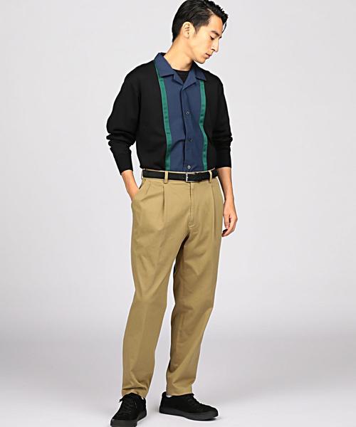 EN ROUTE（アンルート）の「ワンダーシェイプチノ2Pパンツ ◆（チノパンツ・メンズ・ブラック/ベージュ・1/3/2）」の3枚目の写真