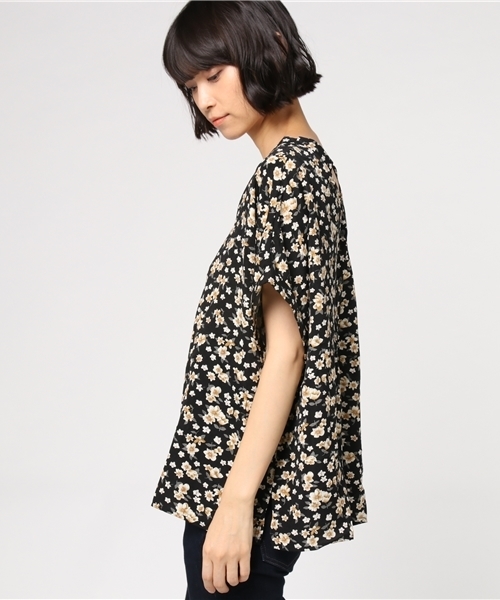 one after another NICE CLAUP（ワンアフターアナザーナイスクラップ）の「前後２wayスキッパーブラウス（シャツ/ブラウス・レディース・ベージュ系その他/カーキ/ブラック系その他/ブラック・FREE）」の7枚目の写真