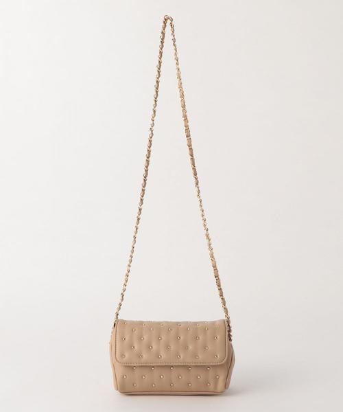 Another Edition（アナザーエディション）の「スタッズショルダー（ショルダーバッグ・レディース・ブラック/ベージュ・FREE）」の5枚目の写真