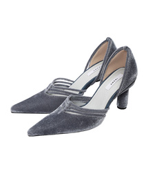 Ameri | OVERLAP STRAP VELOR PUMPS(パンプス)