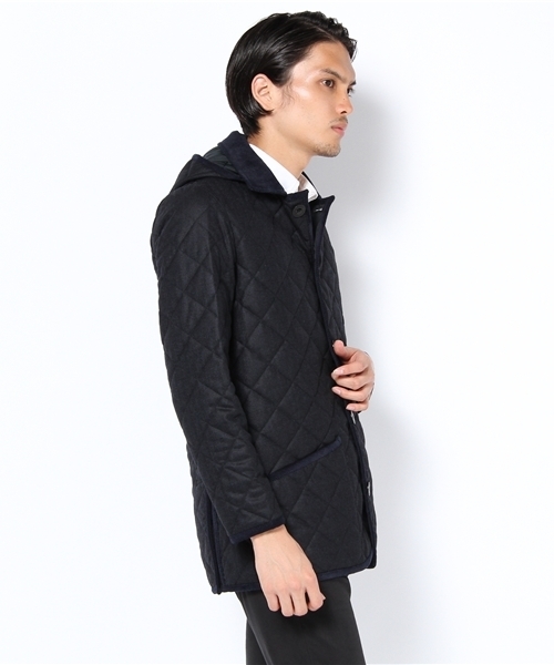 SHIPS（シップス）の「CARRARO:LORO PIANA【RAIN SYSTEM】フードキルト 