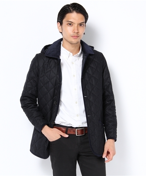 SHIPS（シップス）の「CARRARO:LORO PIANA【RAIN SYSTEM】フードキルト 