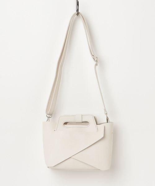 KOBE LETTUCE（コウベレタス）の「【2個SET】折り畳み可能☆ショルダー付き2way組み立てバッグ/レディース鞄/ポシェット/ショルダーバッグ/ポーチ付き[B1117]神戸レタス（ハンドバッグ・レディース・ブラック/シルバー/ホワイト系その他/イエロー系その他/ベージュ・FREE）」の19枚目の写真