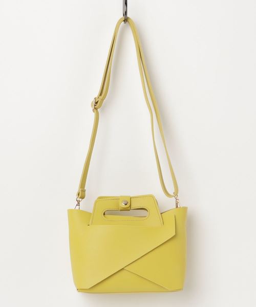 KOBE LETTUCE（コウベレタス）の「【2個SET】折り畳み可能☆ショルダー付き2way組み立てバッグ/レディース鞄/ポシェット/ショルダーバッグ/ポーチ付き[B1117]神戸レタス（ハンドバッグ・レディース・ブラック/シルバー/ホワイト系その他/イエロー系その他/ベージュ・FREE）」の9枚目の写真