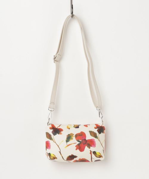 KOBE LETTUCE（コウベレタス）の「【2個SET】折り畳み可能☆ショルダー付き2way組み立てバッグ/レディース鞄/ポシェット/ショルダーバッグ/ポーチ付き[B1117]神戸レタス（ハンドバッグ・レディース・ブラック/シルバー/ホワイト系その他/イエロー系その他/ベージュ・FREE）」の6枚目の写真