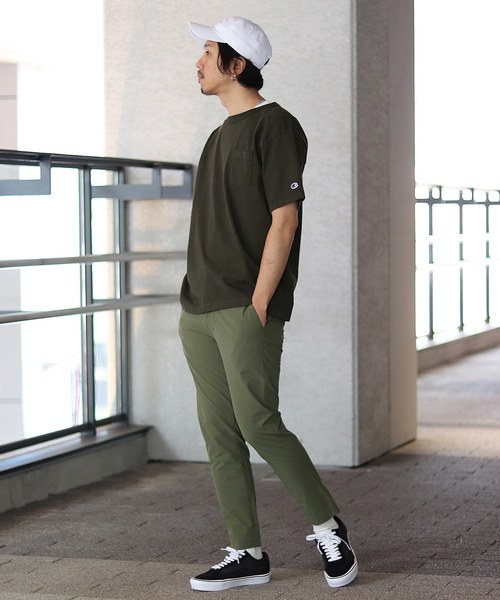 Champion（チャンピオン）の「Champion×relume / チャンピオン Exclusive T-1011 USA T-SHIRT#（Tシャツ/カットソー・メンズ・スミクロ/ベージュ/サックスブルー/イエロー/ピンク/オレンジ・L/M/S/XL）」の10枚目の写真