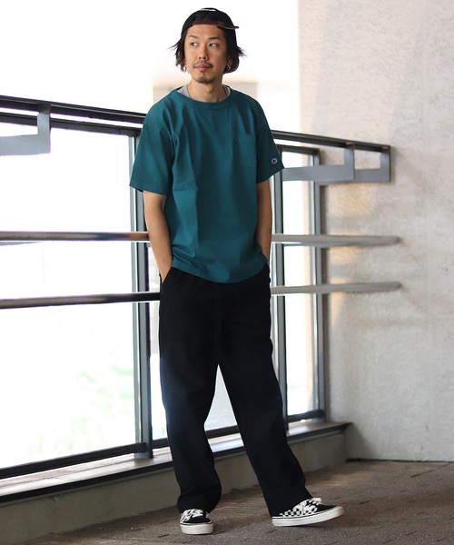 Champion（チャンピオン）の「Champion×relume / チャンピオン Exclusive T-1011 USA T-SHIRT#（Tシャツ/カットソー・メンズ・スミクロ/ベージュ/サックスブルー/イエロー/ピンク/オレンジ・L/M/S/XL）」の14枚目の写真