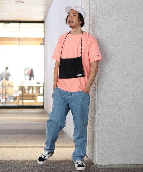 Champion（チャンピオン）の「Champion×relume / チャンピオン Exclusive T-1011 USA T-SHIRT#（Tシャツ/カットソー・メンズ・スミクロ/ベージュ/サックスブルー/イエロー/ピンク/オレンジ・L/M/S/XL）」の16枚目の写真