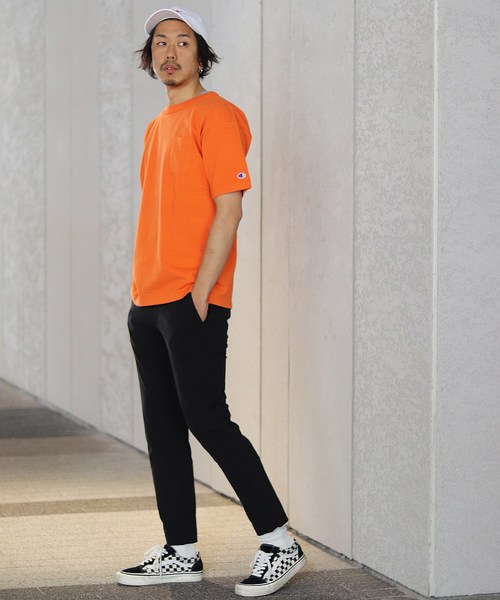 Champion（チャンピオン）の「Champion×relume / チャンピオン Exclusive T-1011 USA T-SHIRT#（Tシャツ/カットソー・メンズ・スミクロ/ベージュ/サックスブルー/イエロー/ピンク/オレンジ・L/M/S/XL）」の18枚目の写真