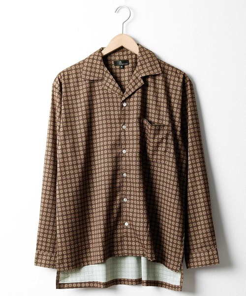 ZIP FIVE(ジップファイブ)の「長袖リラックスオープンカラーシャツ【開襟シャツ】(シャツ/ブラウス)」|ブラウン系その他3
