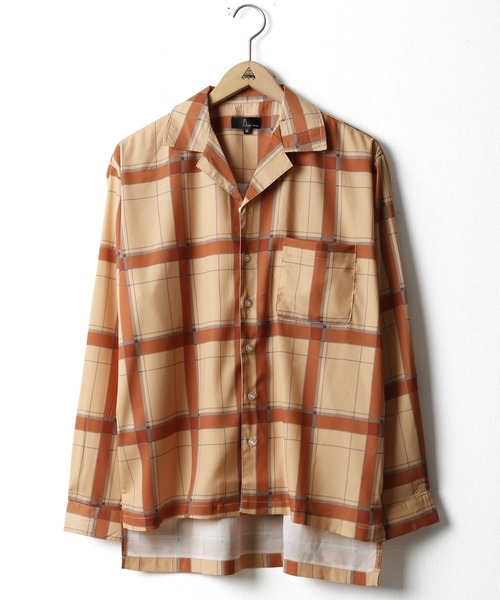 ZIP FIVE(ジップファイブ)の「長袖リラックスオープンカラーシャツ【開襟シャツ】(シャツ/ブラウス)」|ベージュ系その他4