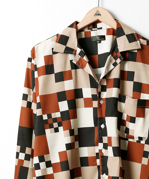 ZIP FIVE(ジップファイブ)の「長袖リラックスオープンカラーシャツ【開襟シャツ】(シャツ/ブラウス)」|ベージュ系その他5