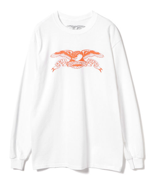 ANTI HERO(アンタイヒーロー)の「ANTI HERO × BEAMS / 別注 イーグル プリント Tシャツ(Tシャツ/カットソー・メンズ・ホワイト/オレンジ・LARGE/MEDIUM)」の3枚目の写真