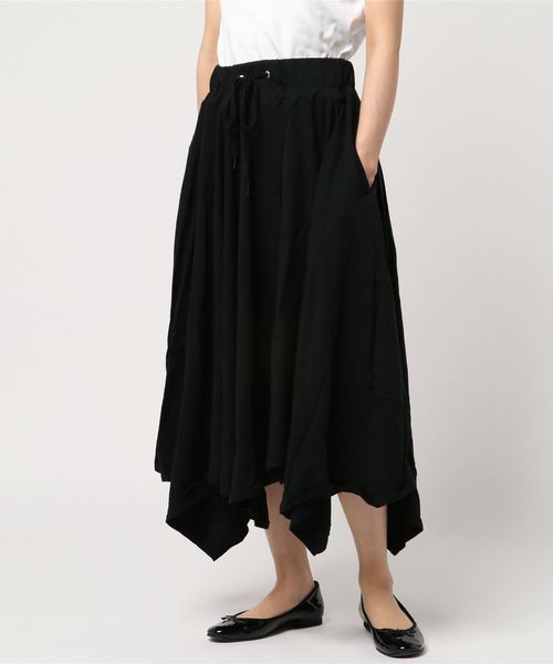 mercibeaucoup,（メルシーボークー）の「Ｂ：春インレー（スカート・レディース・ブラック/グレー/ピンク・01）」の6枚目の写真