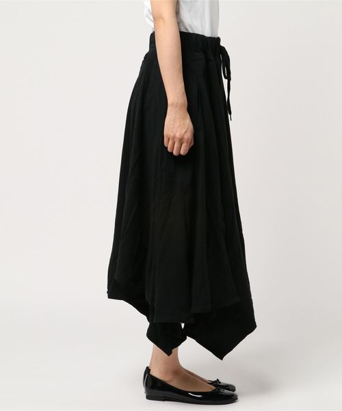 mercibeaucoup,（メルシーボークー）の「Ｂ：春インレー（スカート・レディース・ブラック/グレー/ピンク・01）」の4枚目の写真