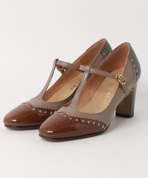 cava cava（サヴァサヴァ）の「◆ cavacava (サヴァサヴァ) ◆　Tストラップパンプス　1800733（パンプス・レディース・ブラック/マルチ/マスタード/ブラック×ホワイト・22.5cm/23.0cm/23.5cm/24.0cm/24.5cm）」の4枚目の写真