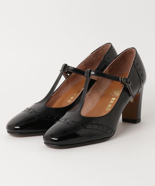 cava cava（サヴァサヴァ）の「◆ cavacava (サヴァサヴァ) ◆　Tストラップパンプス　1800733（パンプス・レディース・ブラック/マルチ/マスタード/ブラック×ホワイト・22.5cm/23.0cm/23.5cm/24.0cm/24.5cm）」の7枚目の写真