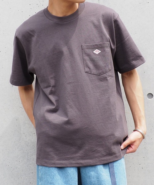 B:MING by BEAMS（ビーミングバイビームス）の「DANTON / Logo Pocket Tee（Tシャツ/カットソー・メンズ・ホワイト/ワイン/グリーン系その他4/ブラウン系その他4/イエロー系その他5/チャコールグレー/オリーブ/ミント/パープル/ブラウン系その他2/オレンジ系その他6/ピンク/ブラック系その他4/ホワイト系その他5・44/40/42/38）」の4枚目の写真